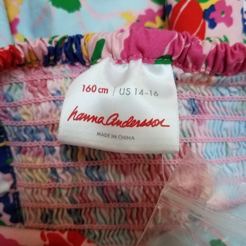 Hanna Andersson Pinafore Floral Dress Sz 160cm NWT - Picture 7 of 8